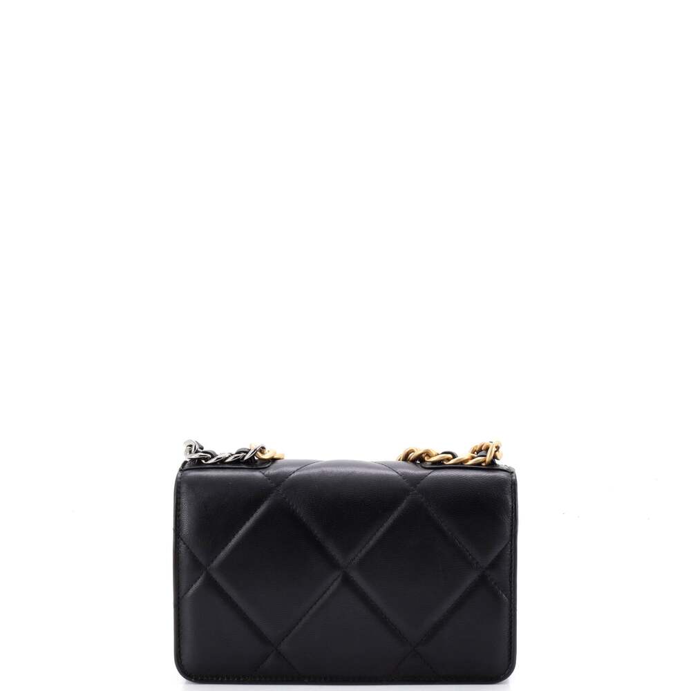 Chanel 19 Wallet On Chain Quilted #258275C35B - Picture 4 of 8